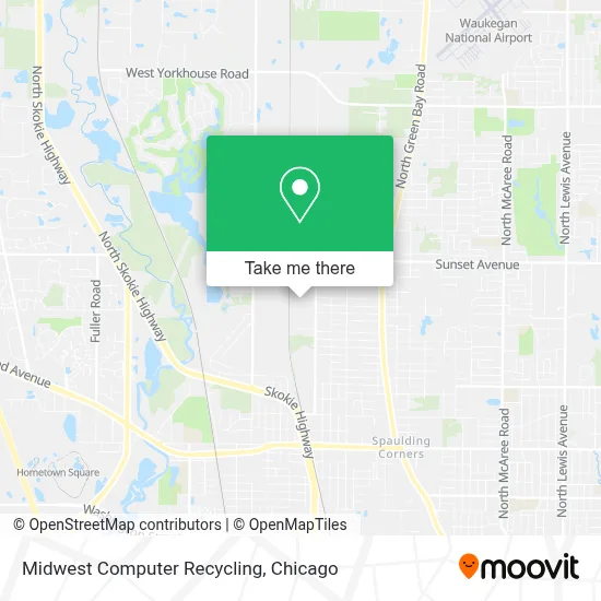 Midwest Computer Recycling map