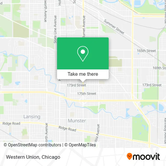 Western Union map