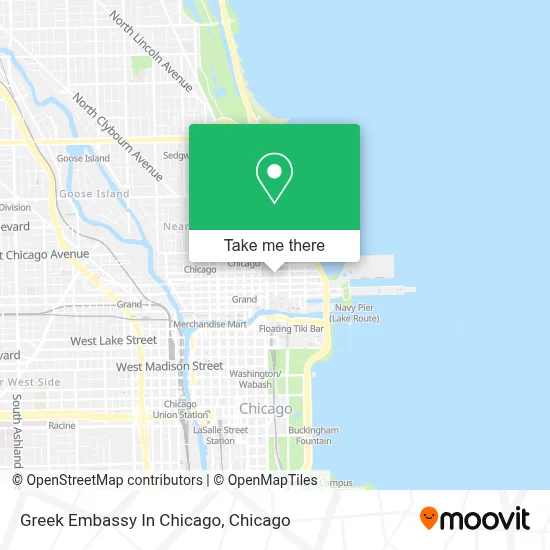 Greek Embassy In Chicago map