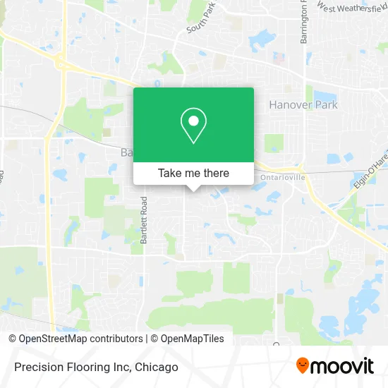 Precision Flooring Inc map