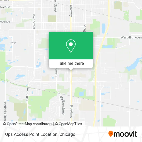Ups Access Point Location map