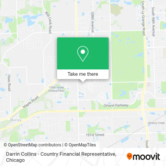 Darrin Collins - Country Financial Representative map
