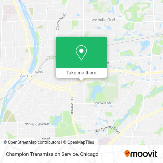 Champion Transmission Service map