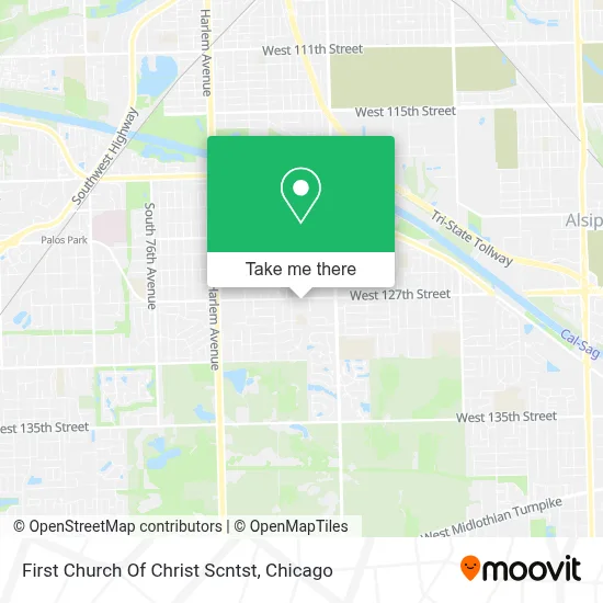 First Church Of Christ Scntst map