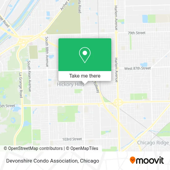 Devonshire Condo Association map