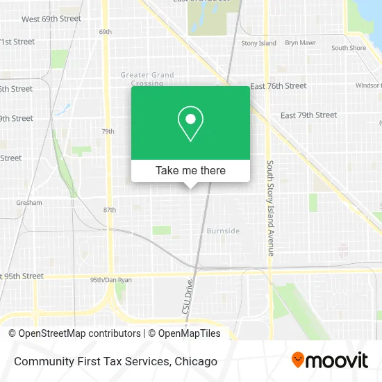 Community First Tax Services map