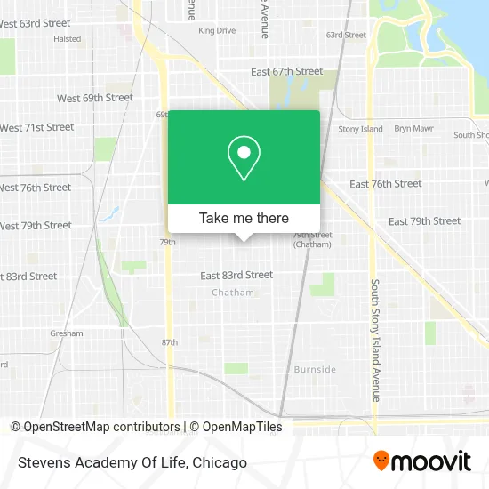 Stevens Academy Of Life map