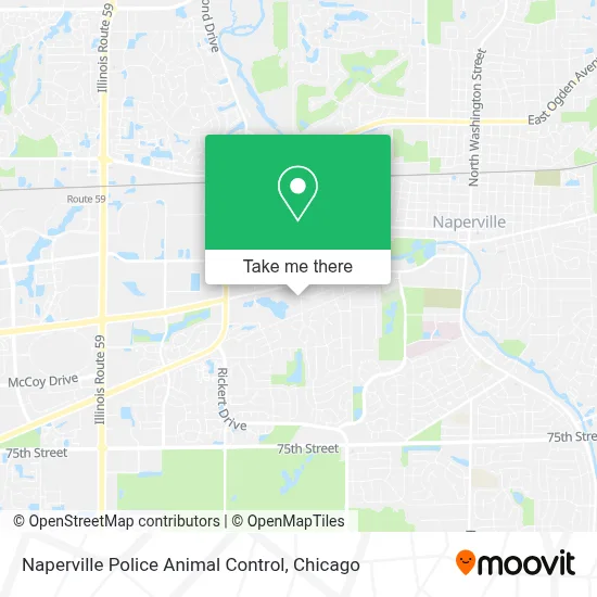 Naperville Police Animal Control map