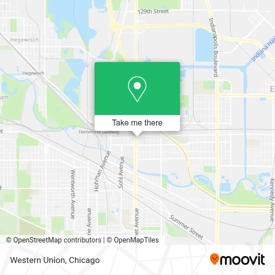 Western Union map