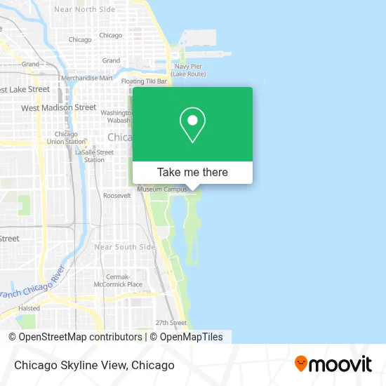 Chicago Skyline View map