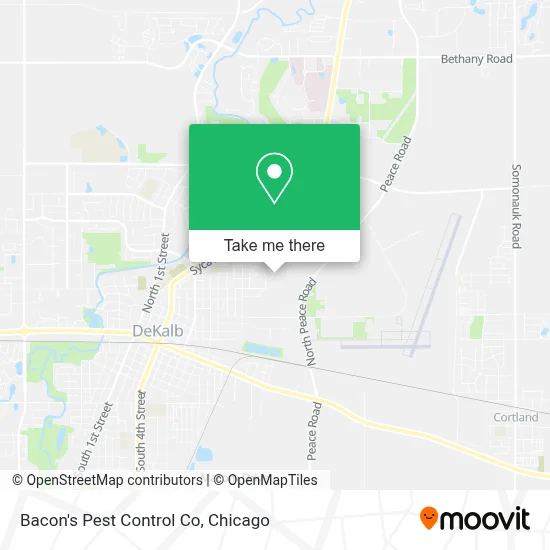 Bacon's Pest Control Co map