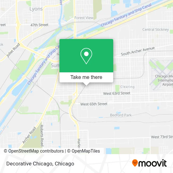 Decorative Chicago map
