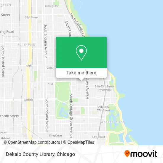 Dekalb County Library map