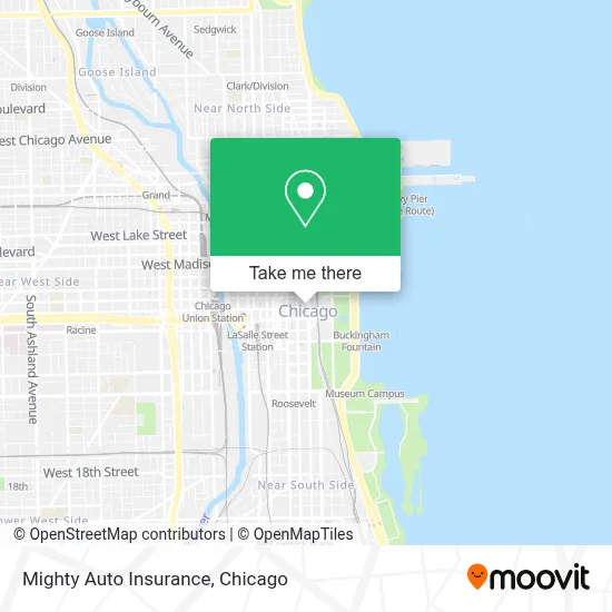 Mighty Auto Insurance map