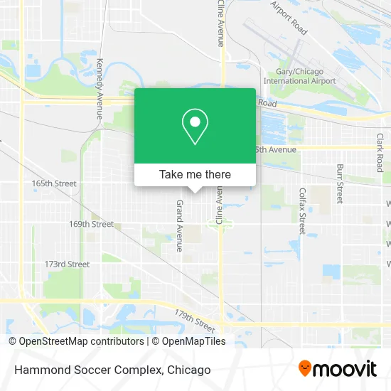 Hammond Soccer Complex map