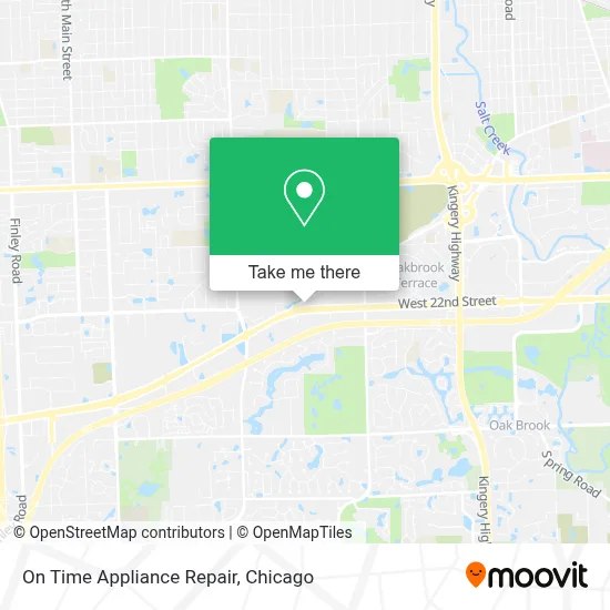 On Time Appliance Repair map