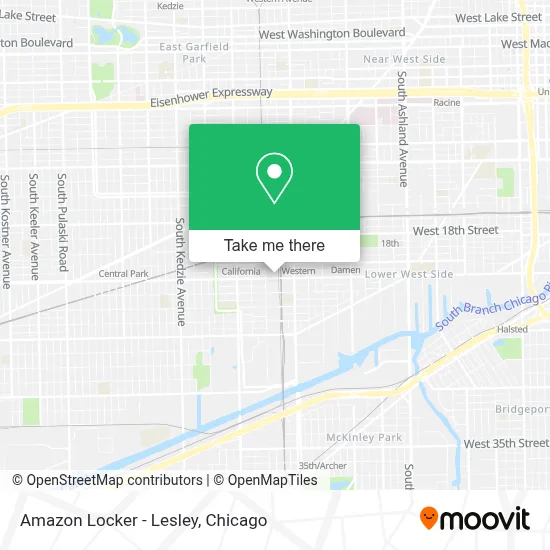 Amazon Locker - Lesley map