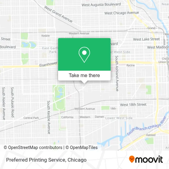 Preferred Printing Service map