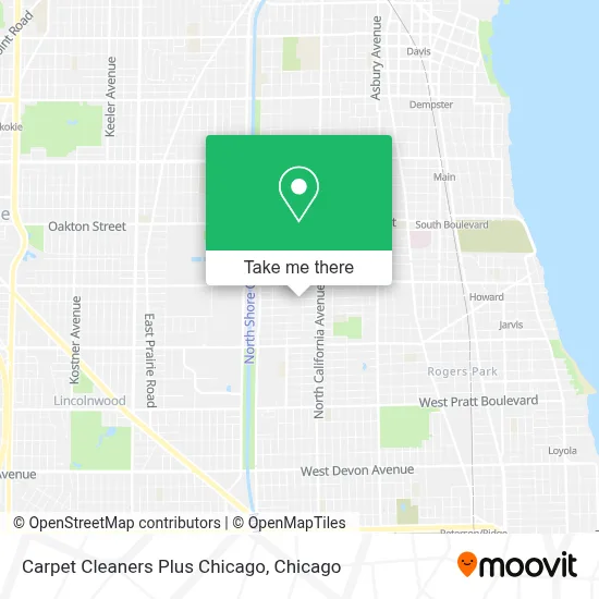Carpet Cleaners Plus Chicago map