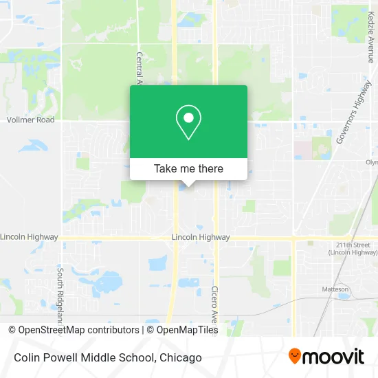 Colin Powell Middle School map