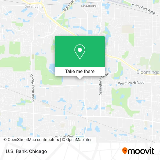 U.S. Bank map