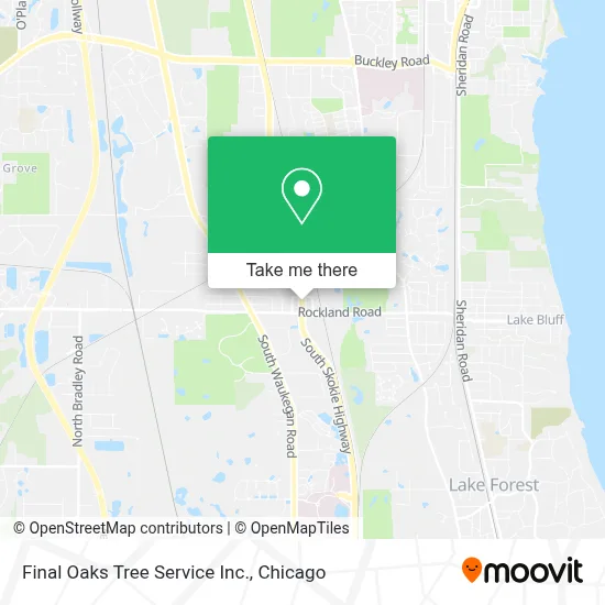 Final Oaks Tree Service Inc. map