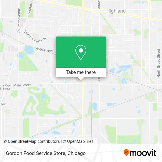 Gordon Food Service Store map