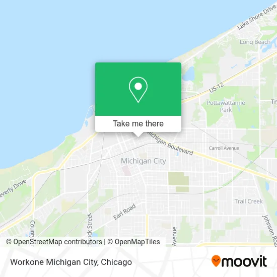 Workone Michigan City map