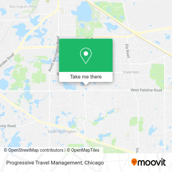 Progressive Travel Management map