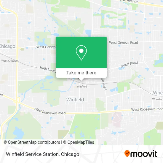 Winfield Service Station map