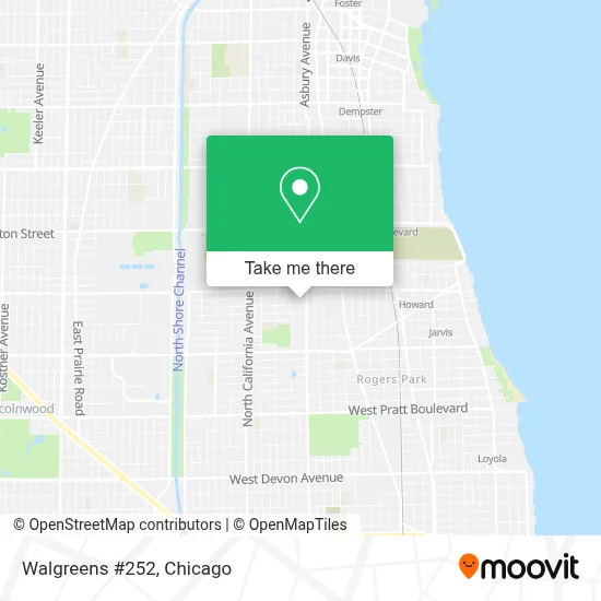 Walgreens #252 map