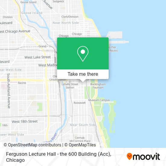 Ferguson Lecture Hall - the 600 Building (Acc) map