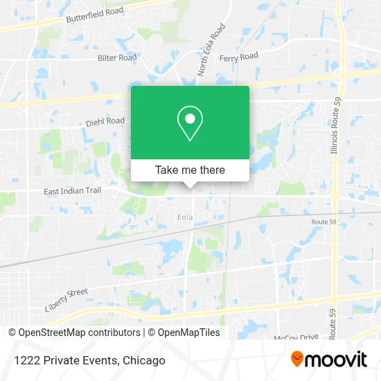 1222 Private Events map