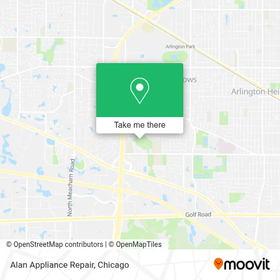 Alan Appliance Repair map
