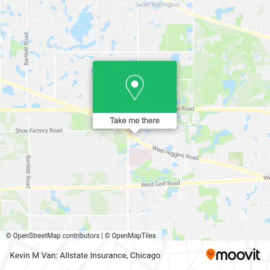 Kevin M Van: Allstate Insurance map