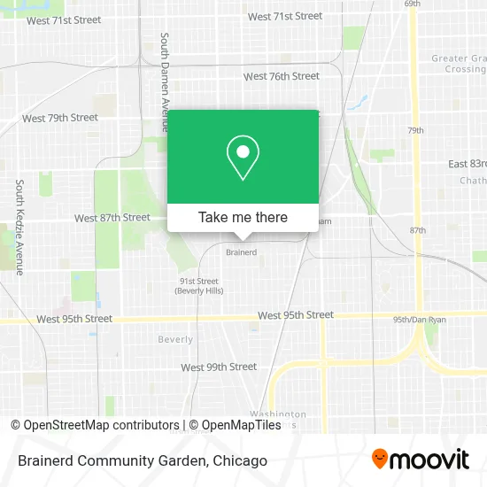 Brainerd Community Garden map