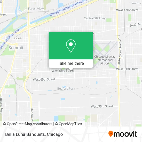 Bella Luna Banquets map