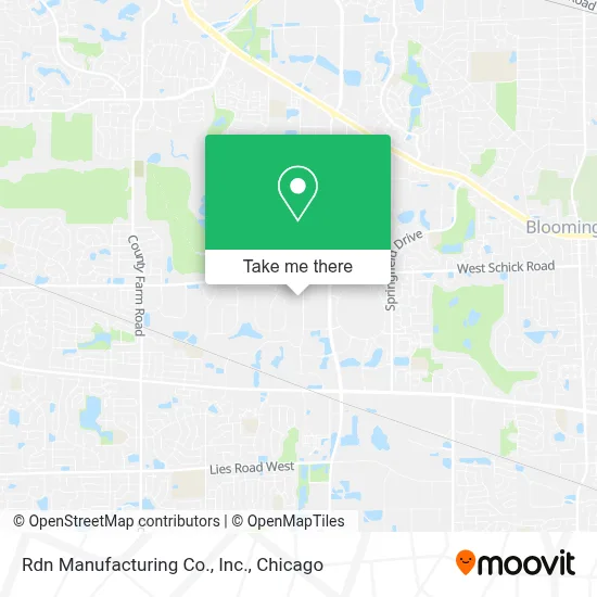 Rdn Manufacturing Co., Inc. map