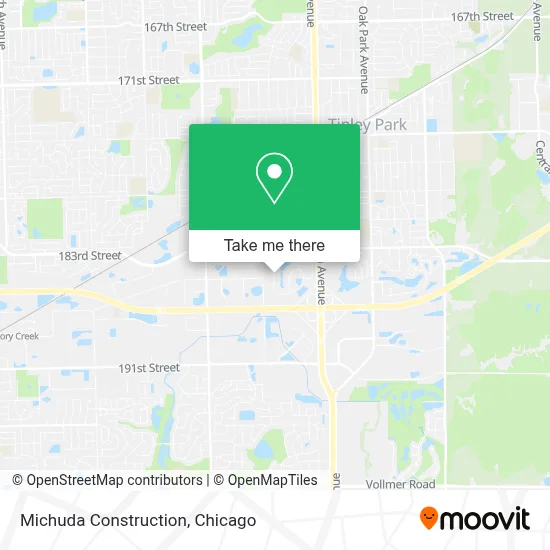Michuda Construction map