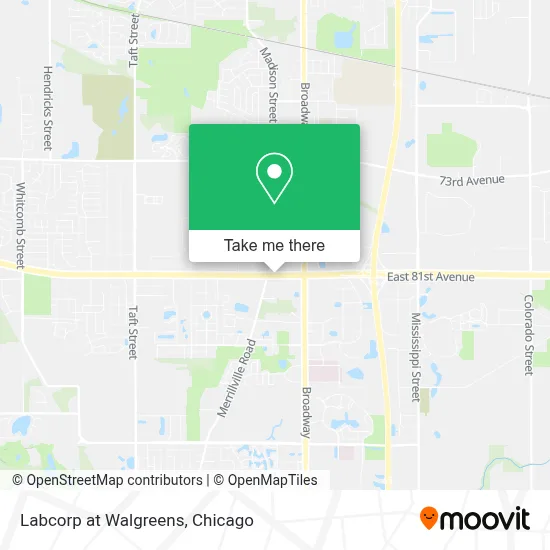 Labcorp at Walgreens map