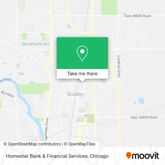 Homestar Bank & Financial Services map
