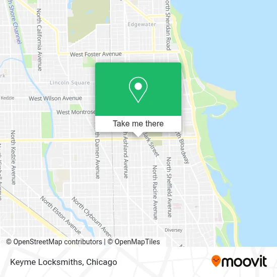 Keyme Locksmiths map