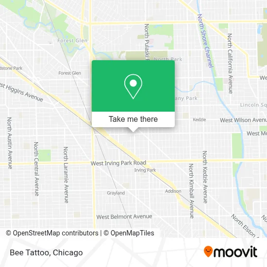 Bee Tattoo map