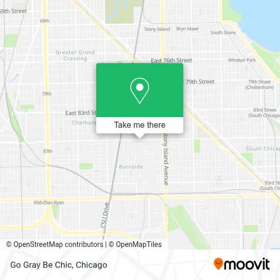 Go Gray Be Chic map