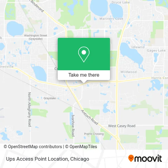 Ups Access Point Location map