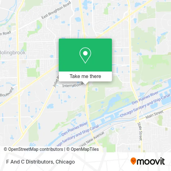 F And C Distributors map