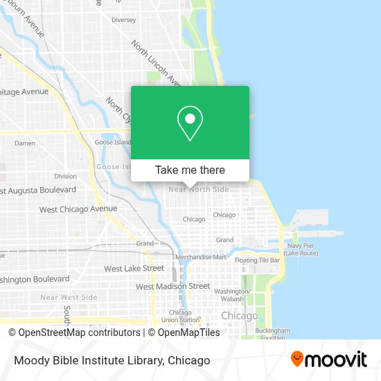 Moody Bible Institute Library map