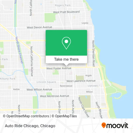 Auto Ride Chicago map