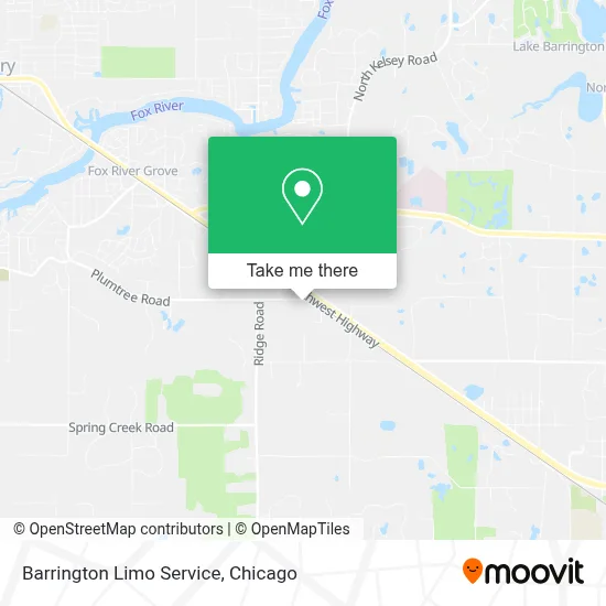 Barrington Limo Service map