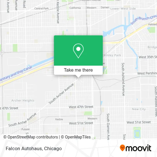 Falcon Autohaus map